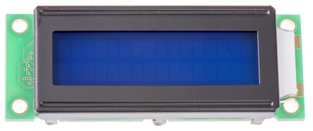 Batron BTHQ21603V-SMN-LED WHITE Alphanumeric Transmissive LCD Monochrome Display Blue, LED Backlit