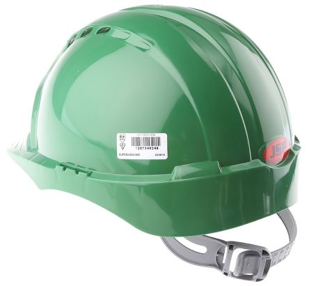 jsp 安全帽, 高密度聚乙烯 (hdpe), 绿色 ,符合 en397 标准, 标准帽舌