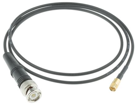 Atem 50 &#937;, Male BNC to Male SMB Coaxial Cable Assembly, 1m length, RG174 cable type