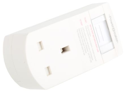 RCD Adaptor 2 Pole , Tripping Time: Less Than 40ms, Tripping Current 30mA,Rated At 13A,230 V ac