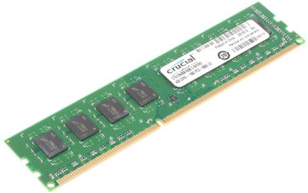 Crucial 4 GB 1600MHz DDR3 DIMM Memory Module