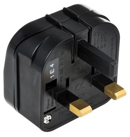PowerConnections Europe to UK Plug Adapter with European Plug and UK Converter Plug, Rated At 2.5A