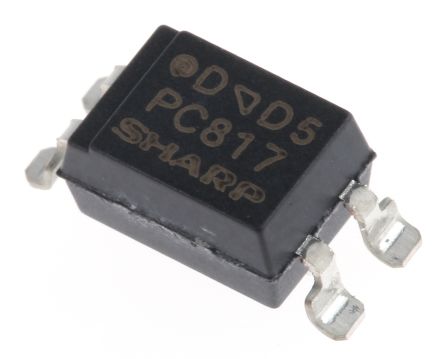 Sharp PC817X4NIP0F DC Input Transistor Output Optocoupler, Surface Mount, 4-Pin PDIP