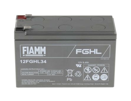 Fiamm 12FGHL34 12V Lead Acid Battery, 9Ah