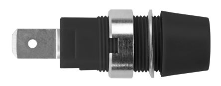 Schutzinger, Black 4mm Socket, Nickel Plated, 1kV, 32A