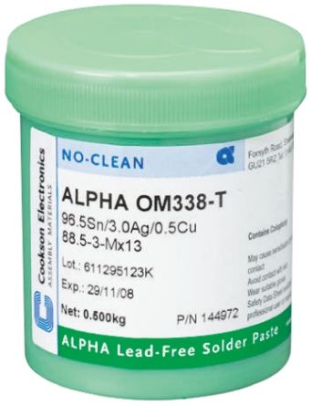 Om T Om T Lead Free Solder Paste G Tub Alpha