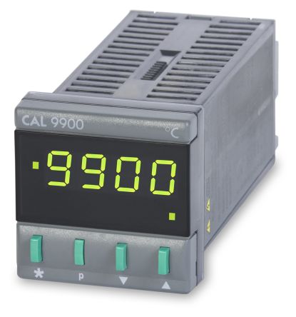 CAL 9900 PID Temperature Controller, 48 x 48 (1/16 DIN)mm, 2 Output SSD, 115 V ac Supply Voltage