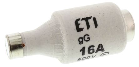 ETI 16A DII Diazed Fuse, E27 Thread Size, gG - gL, 500V ac
