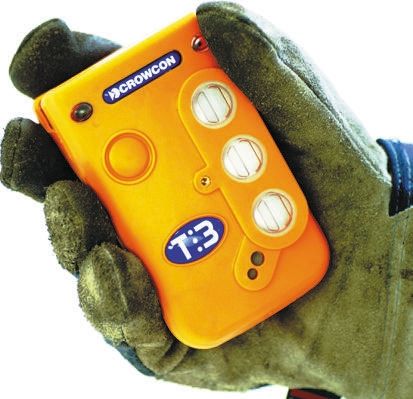 Crowcon T3-AGAAAIZZ-A-001-Z Flammable, Hydrogen Sulfide, Oxygen Gas Monitor, LCD - Backlit