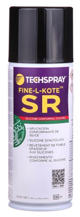 Techspray Clear 350 ml aerosol Conformal Coating, Maximum of +200 &#176;C