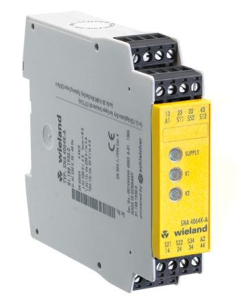 SNA 4063K Safety Relay, Dual Channel, 115 &#8594; 120 V ac, 3 Safety, 1 Auxiliary