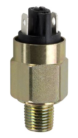 Gems Sensors Gas, Liquid Pressure Switch, SPST-NC 0.7 &#8594; 4.1bar, BSP 1/4 process connection