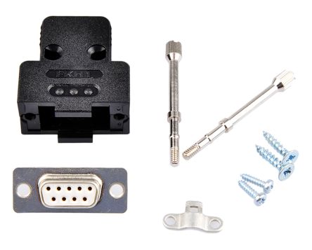 FKH Series, 9 Way D-Sub Socket Connector Kit with D-Sub Socket Connector
