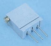 BI Technologies 64 Series 12-Turn Through Hole Cermet Trimmer Resistor with Pin Terminations, 100k&#937; &#177;10% 1/4W &#177;100ppm/&#176;C
