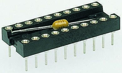 Assmann 2.54mm Pitch Vertical 28 Way, Through Hole Turned Pin Closed Frame IC Dip Socket