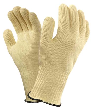 Ansell Yellow Heat Resistant Kevlar Reusable Gloves 10 - L