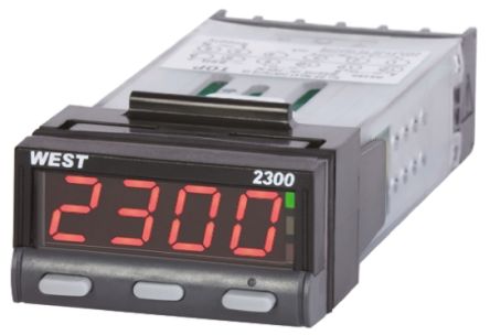 West Instruments N2300 PID Temperature Controller, 49 x 25mm, 2 Output, 12 &#8594; 30 V dc, 24 V ac Supply Voltage