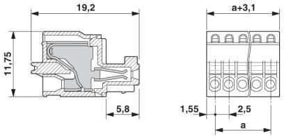 1881354 Phoenix Contact Phoenix Contact FK MC 0 5 5 ST 2 5 2 5mm