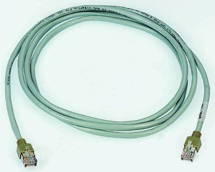 2m F/UTP LSZH/FRNC, Cat5e Ethernet Cable Assembly Grey