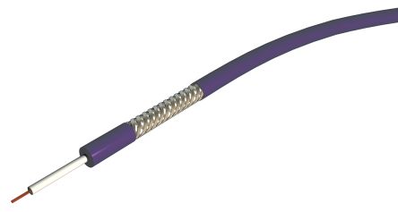 S2Ceb-Groupe Cae PW75 Purple Coaxial Cable, Polyvinyl Chloride PVC Sheath