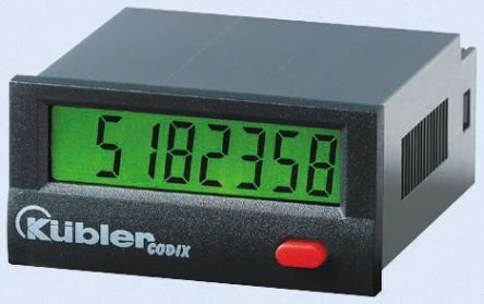 Kubler 8 Digit, LCD, Digital Counter, 7kHz, 0 &#8594; 0.7 V dc