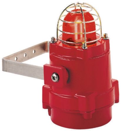 Explosion Proof Xenon, Flashing Beacon BExBG05 Series, Red, Surface Mount, 115 V ac