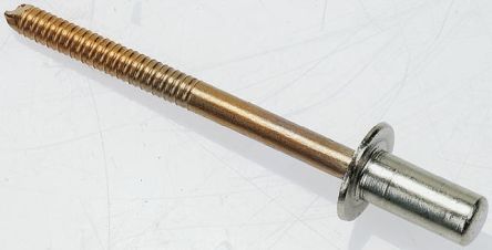 Plain Stainless Steel Blind Rivet, 4.8mm diameter, 4.8 &#8594; 6.4 mm Thickness