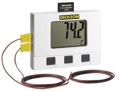 Dickson SM325 Temperature Data Logger, CF Card, Serial, USB, Battery Powered
