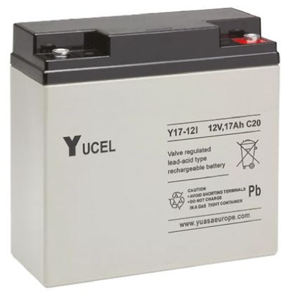 Yuasa Y17-12I 12V Lead Acid Battery, 17Ah