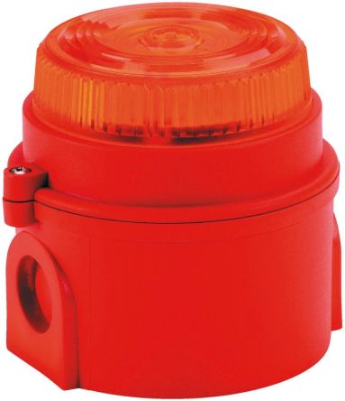 Explosion Proof LED, Flashing Beacon IS-mB1 Series, Amber, Surface Mount, 16 &#8594; 28 V dc
