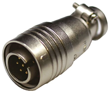 Tajimi Electronics PRC03 Series, 7 Pole Cable Mount Connector Plug, 21mm Shell Size, Male Contacts, Push-Pull Mating