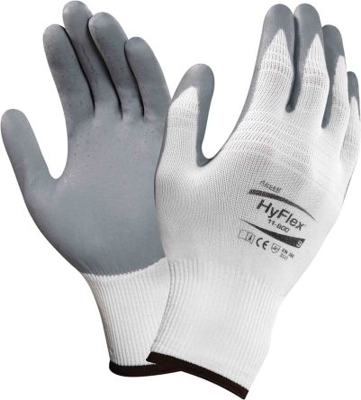 Ansell Grey Special Purpose Nylon Nitrile-Coated Reusable Gloves 8 - S