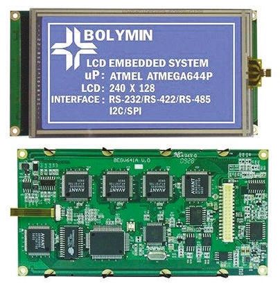 Bolymin BEGV641A2 Graphic LCD Monochrome Display White, LED Backlit, 240 x 128pixels, SPI I/F