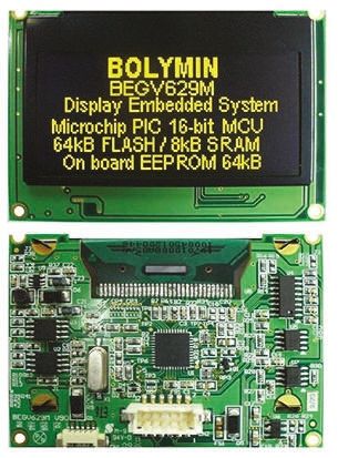Bolymin Passive matrix OLED Display 128 x 64pixels RS232, RS485 Interface