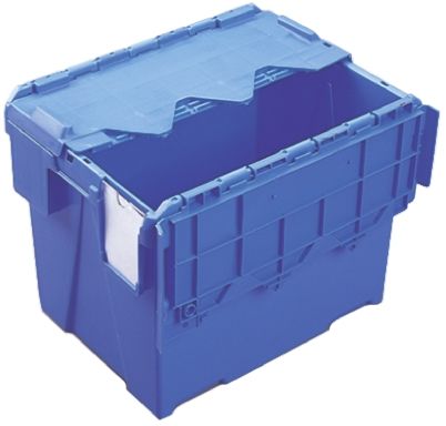 Schoeller Allibert 25L Blue PP Storage Box, 400mm x 300mm x 306mm