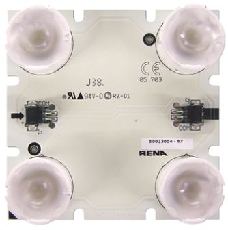 simpleLED 05703R777780075CBBF, Square LED Light Engine, 4 White LEDs (4000K), 5.6 W, 16 V