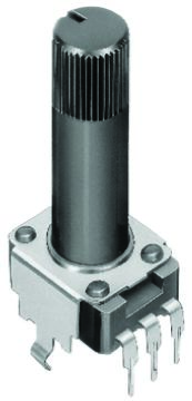 Alps RK09K Series Potentiometer with a 6 mm Dia. Shaft, 10k&#937;, &#177;20%, Through Hole