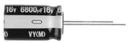 Nichicon Aluminium Electrolytic Capacitor 33000&#956;F 6.3V dc 20mm Through Hole 5101-4 VY Series +105&#176;C