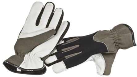 BM Polyco Grey Cold Resistant Leather Reusable Gloves 10 - L