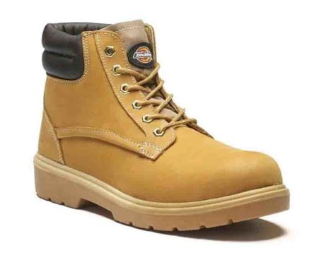 Dickies Donegal Safety Boots - UK 8, Steel Toe Cap, Honey