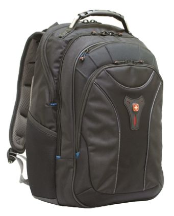 Wenger SwissGear Carbon 17in Laptop Backpack, Black