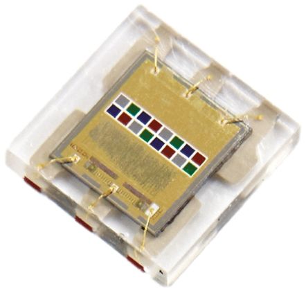 ams TCS3414FN, Colour Sensor, Light to Serial 640 nm I2C 2.7 &#8594; 3.6 V 6-Pin FN
