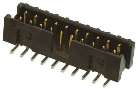 3M 159 Series, 2mm Pitch 20 Way 2 Row Shrouded Straight PCB Header, Surface Mount, Solder Termination