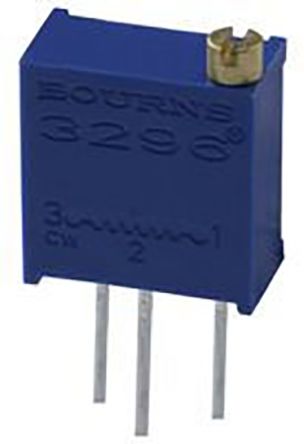 Bourns RJ24 Series Carbon Film Potentiometer with a 2.19 mm Dia. Shaft 25-Turn, 10k&#937;, &#177;10%, 0.5W, &#177;100ppm/&#176;C
