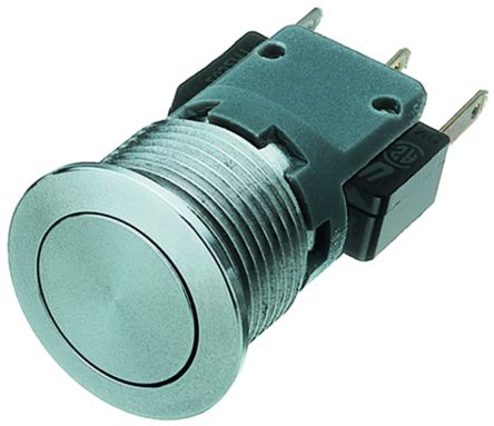 SPDT Momentary Push Button Switch, IP 40/ IP 67 (Rear Side), IP40 (Front Side Mechanical), IP67 (Front Side)