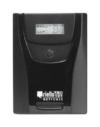 Riello Net Power 1500VA UPS Uninterruptible Power Supply Auto Restart, AVR and EMI Filters, Cold Start, High Reliability