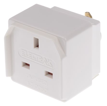 Electrak UK Adapter with Type G - British 3-pin and Non Standard Electrak, Rated At 13A