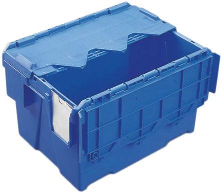 Schoeller Allibert 22L Blue PP Storage Box, 264mm x 400mm x 300mm
