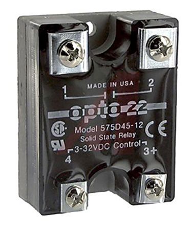 Opto 22 45 A Solid State Relay, AC, Screw Fitting, 575 V ac Maximum Load