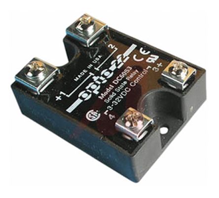 Opto 22 3 A Solid State Relay, DC, Screw Fitting, 60 V dc Maximum Load